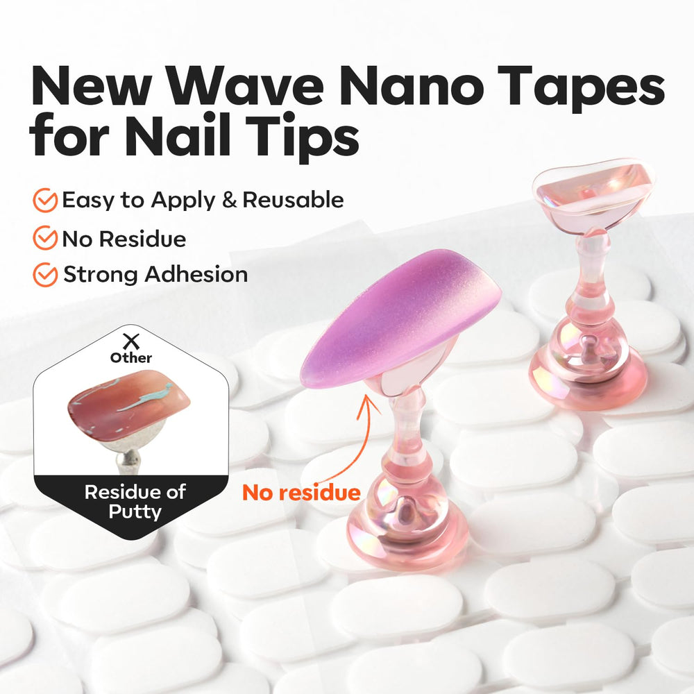modelones nano tabs sheet and peel showing clean adhesive and residue-free removal