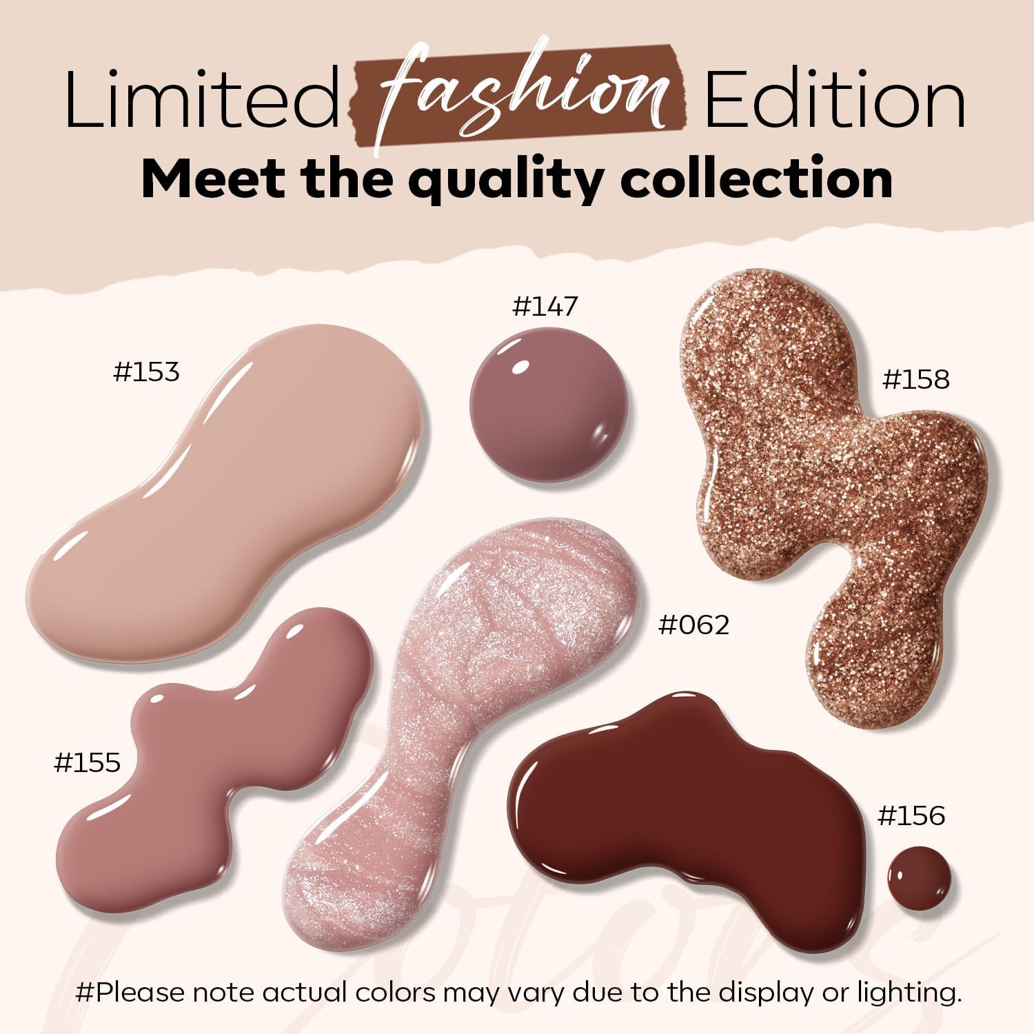 modelones hand swatch nude and burgundy showing color coordination benefit