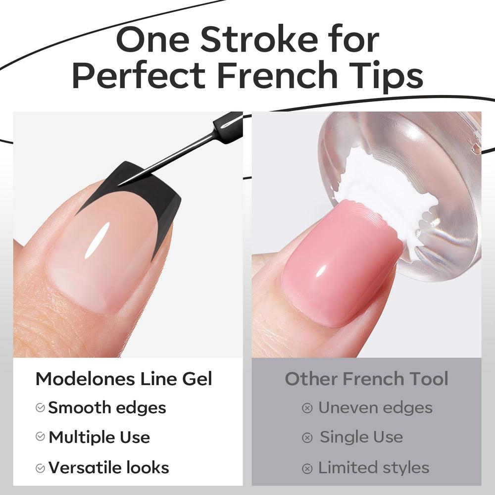 modelones applied on toenail demonstrating versatility for feet and hands