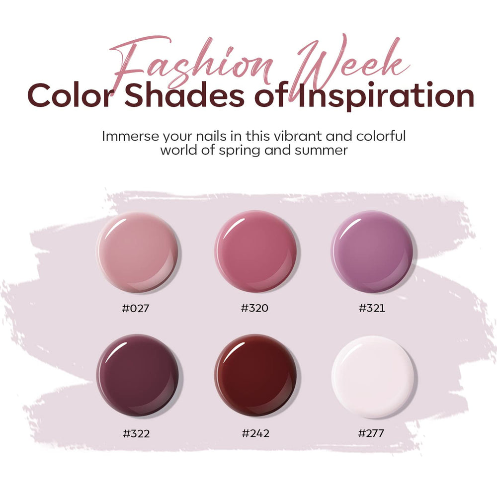 modelones open jars top view revealing peach pink and burgundy gel shades for mixing