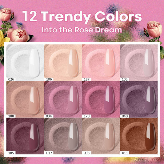 modelones open pots arranged to display each shade for easy color selection
