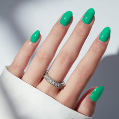 modelones oval nail close-up showing smooth finish for salon look