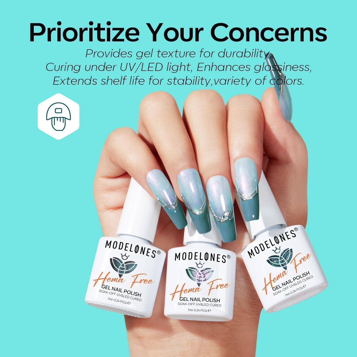 modelones user creating cat-eye manicure at home showing quick DIY benefit