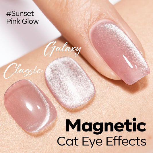 modelones close-up texture of iridescent gel showing holographic sparkle for dramatic nails