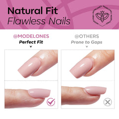 modelones glue and adhesive tabs detail for durable or removable wear