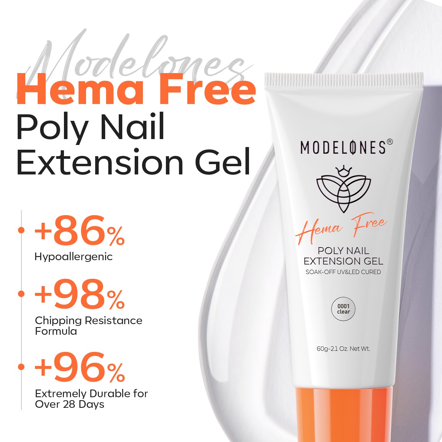 modelones poly gel close texture reveals smooth consistency for precise sculpting