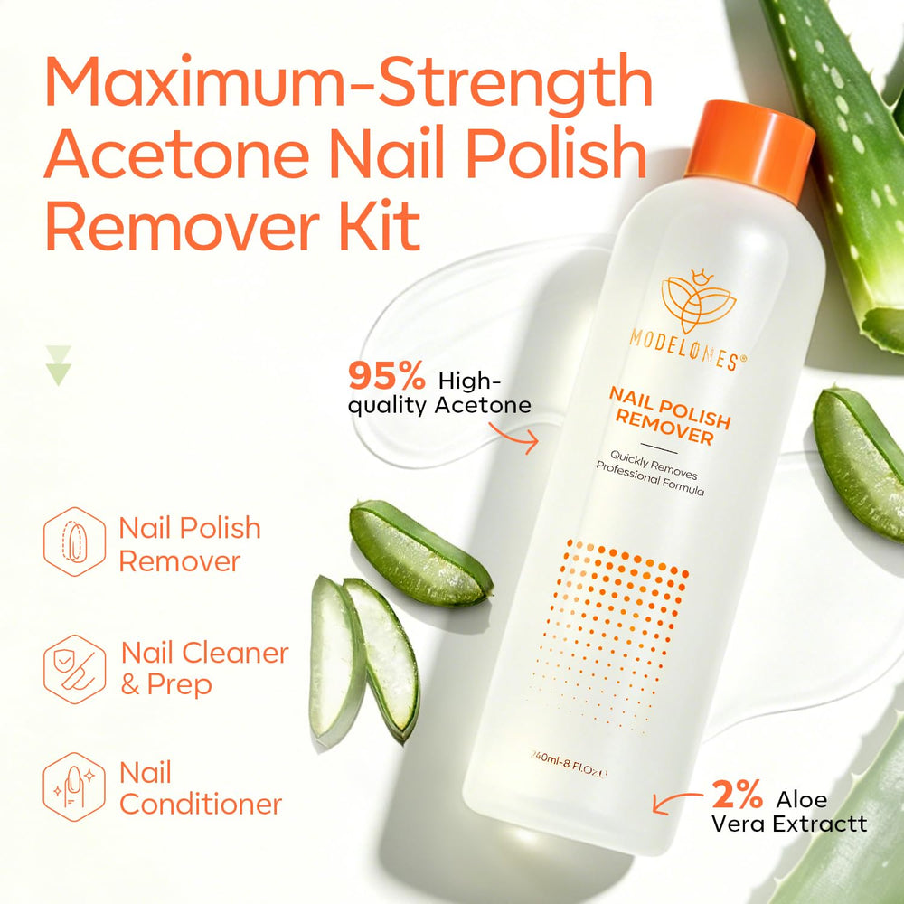 modelones pouring remover liquid close-up highlighting smooth consistency and strength