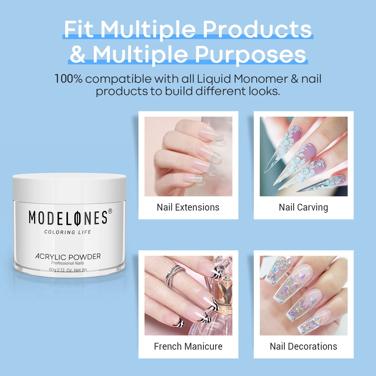 modelones powder texture close-up demonstrating fine granules for smooth application