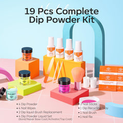 modelones powder color close-up of hot pink orange yellow blue powders showcasing vibrant pigmentation