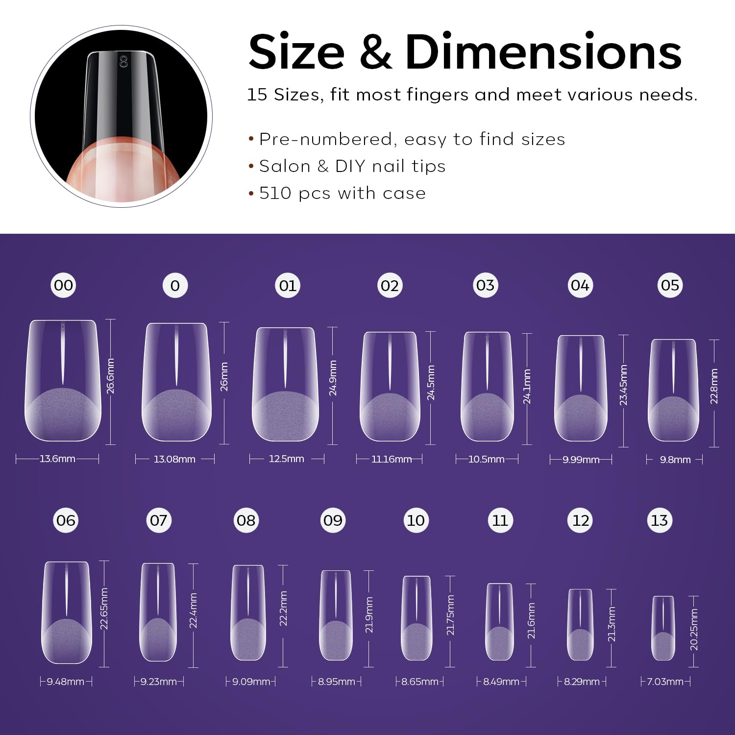 modelones press-on manicure with matte look for salon result