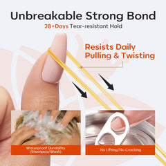 modelones press-on nails adhered securely showcasing long-lasting hold