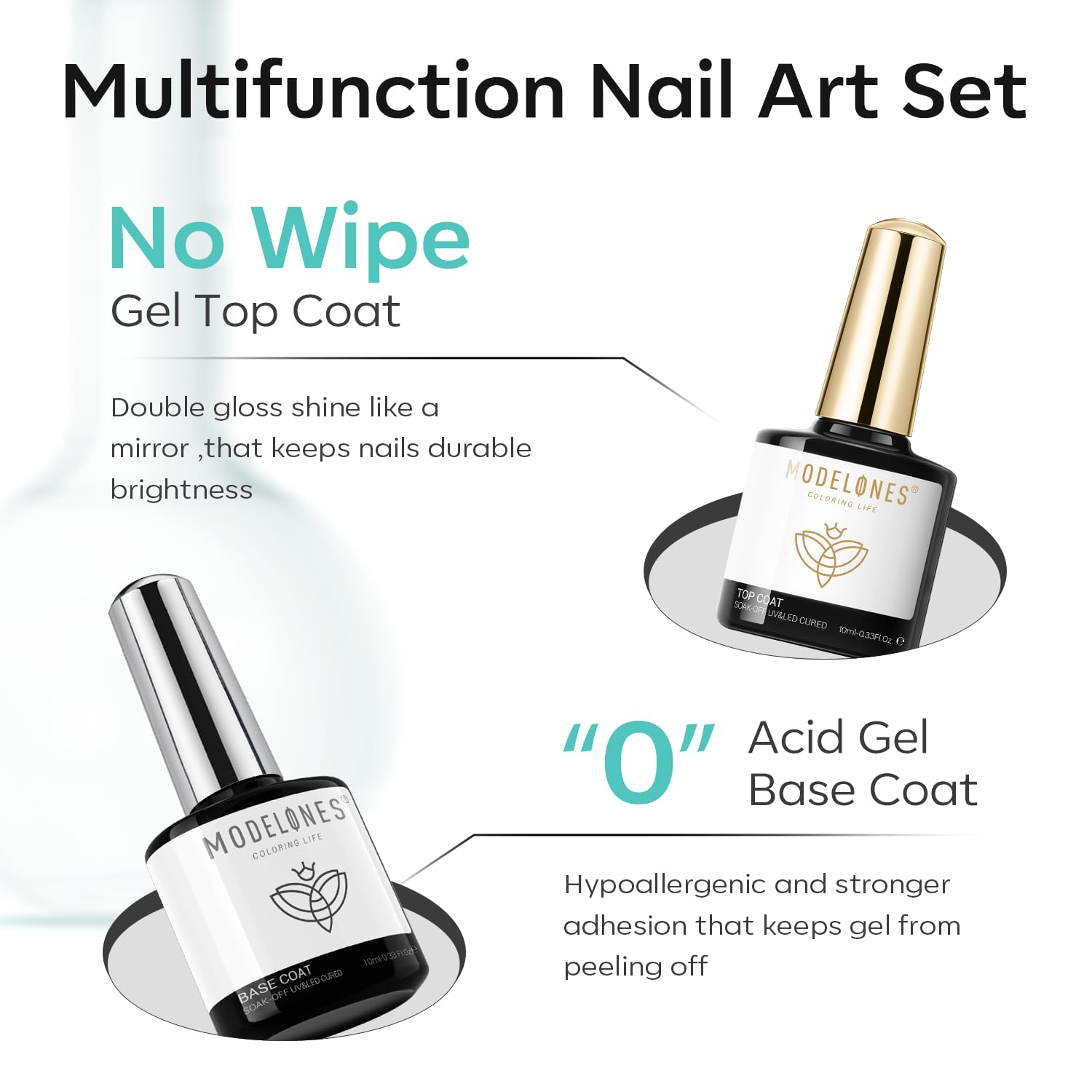 modelones primer being applied to nail to improve gel adhesion