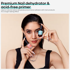 modelones application on client nail improving product bonding visibly