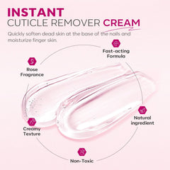 modelones used with a cuticle pusher showing gentle removal and tidy nail edges