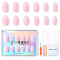 modelones before and after hand showing instant manicure
