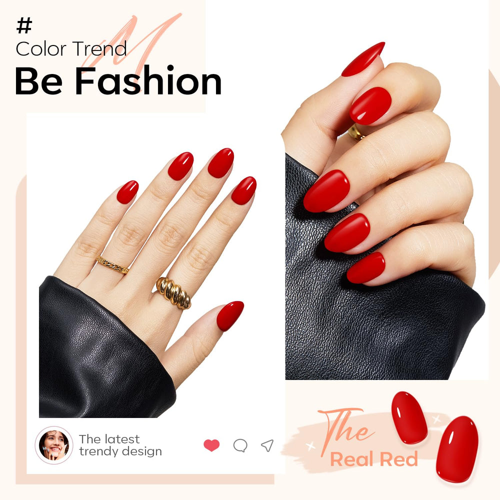 modelones close-up of oval nail texture highlighting smooth finish and natural look