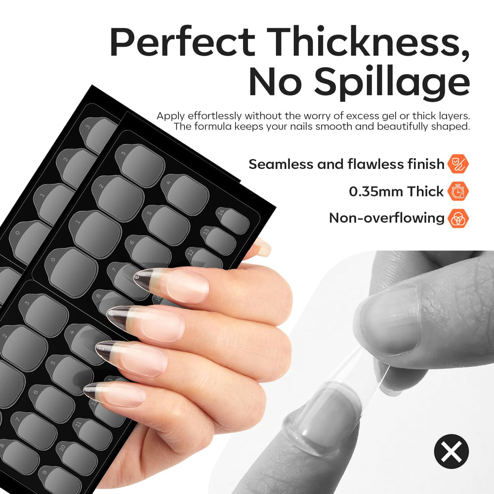 modelones gentle removal of a press-on nail leaving minimal residue