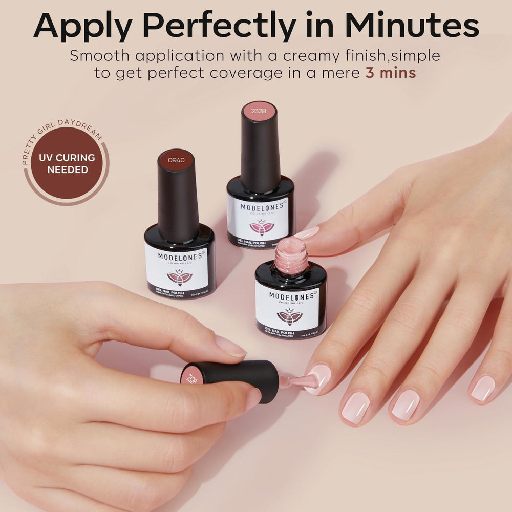 modelones gel removal step with acetone soak showing safe soak-off process