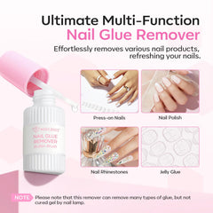 modelones remover bottle detail highlighting gentle formula