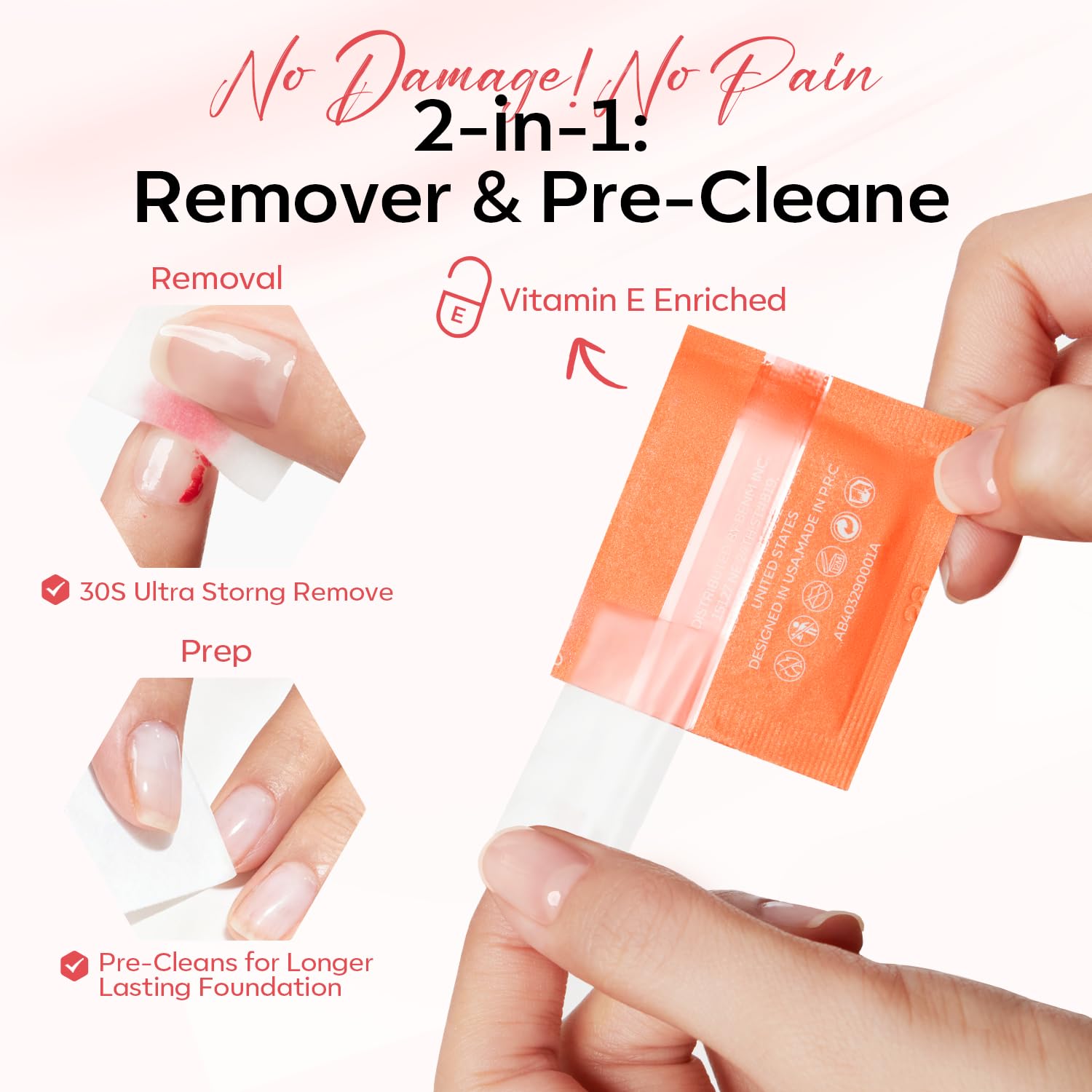modelones remover pad stack larger wipes for quick polish removal and prep