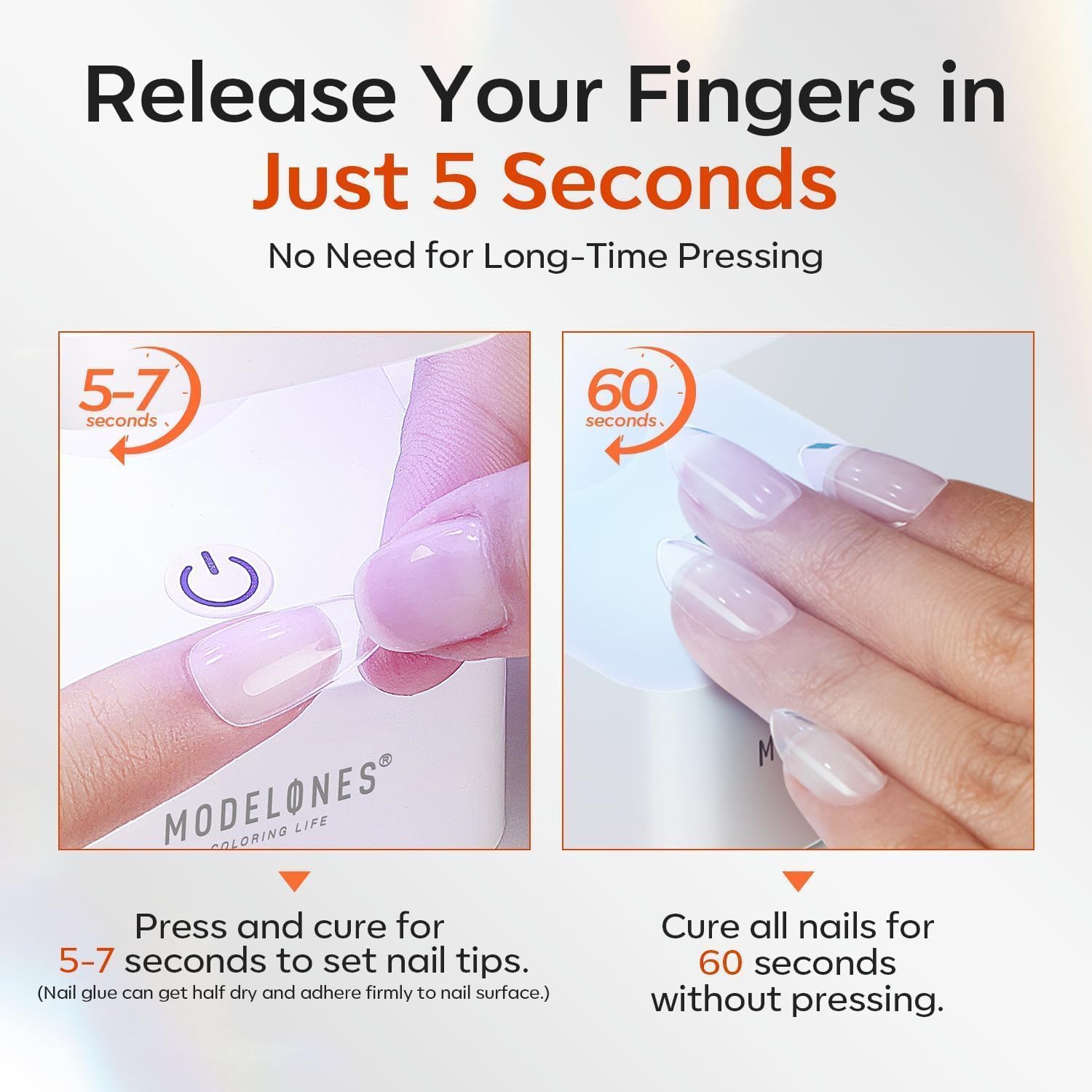 modelones fixing rhinestone on nail displaying precise hold for embellishments