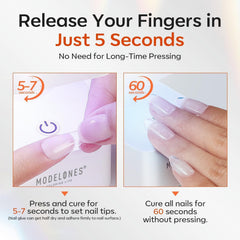 modelones fixing rhinestone on nail displaying precise hold for embellishments