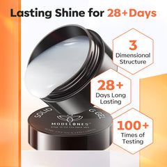 modelones rhinestones adhered to gel showcasing strong hold and decorative potential