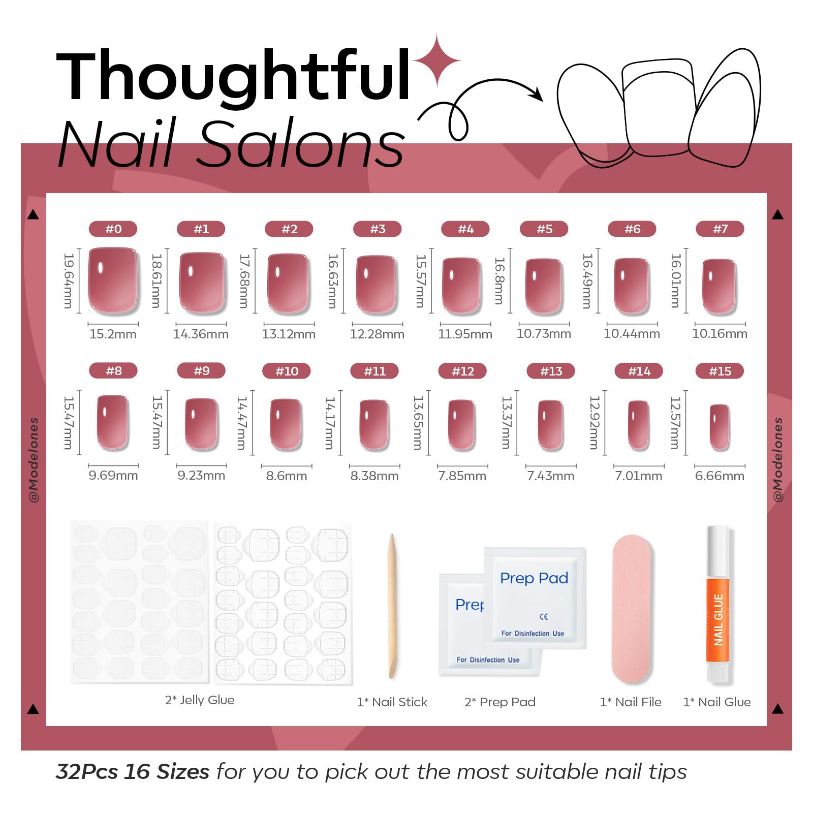 modelones rose red file and tools detail emphasizing precise shaping benefit
