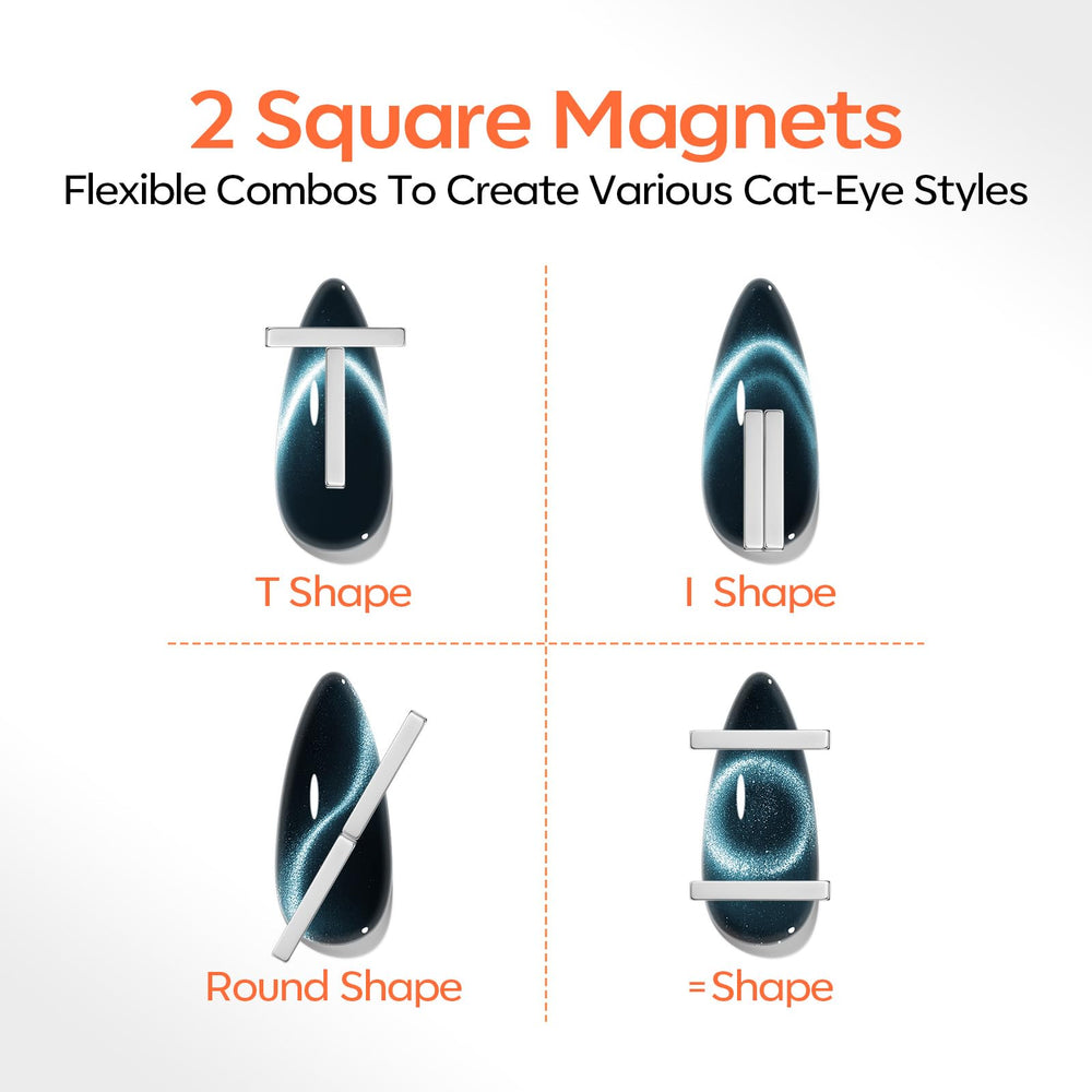 modelones round and square magnets creating circular and geometric effects