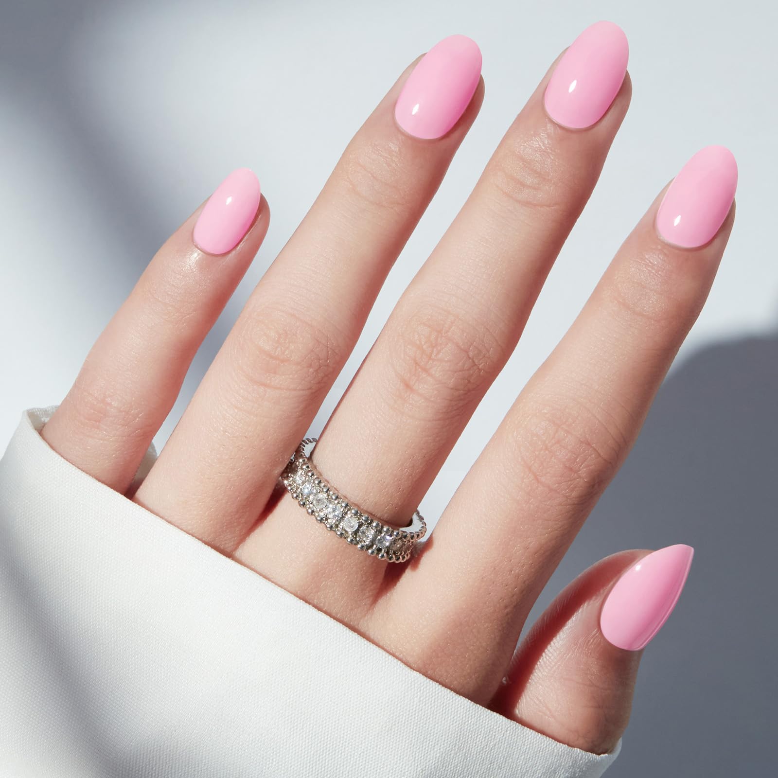modelones sakura pink close-up of smooth oval texture for natural finish