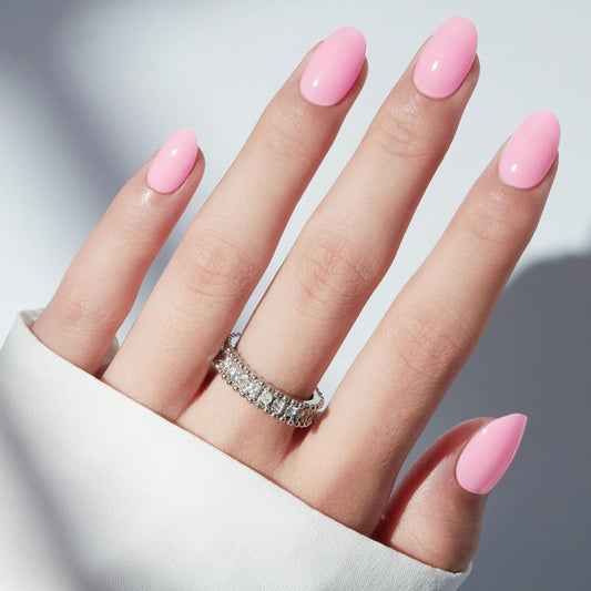 modelones sakura pink close-up of smooth oval texture for natural finish