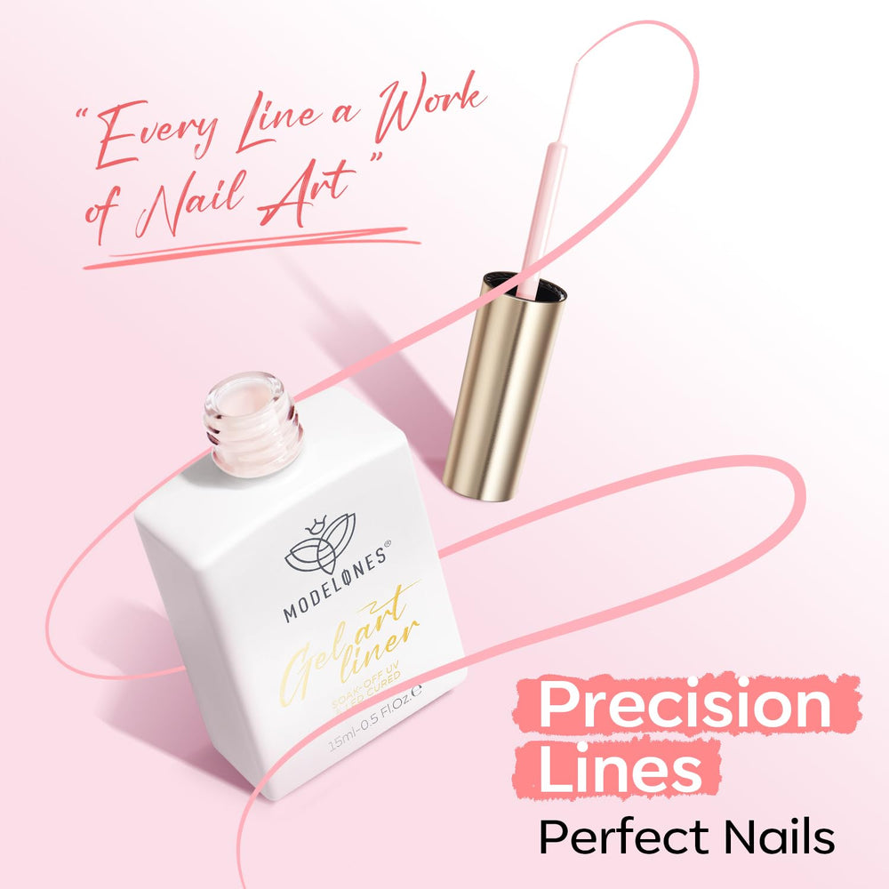 modelones application on hand at a salon station for professional finish