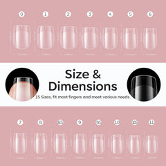 modelones next to finger for scale showing natural short length and discreet fit