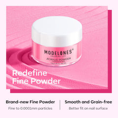 Modelones jar in hand illustrating 10g size and multiple-use benefit