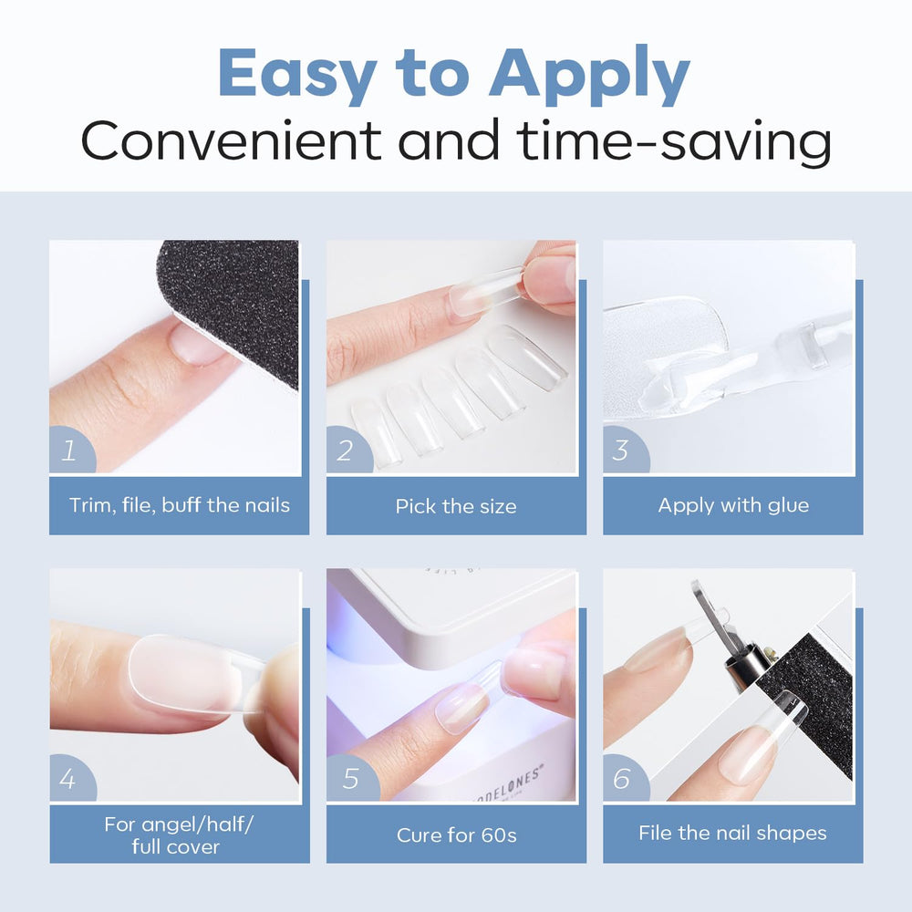 modelones nails next to coin to show size and scale