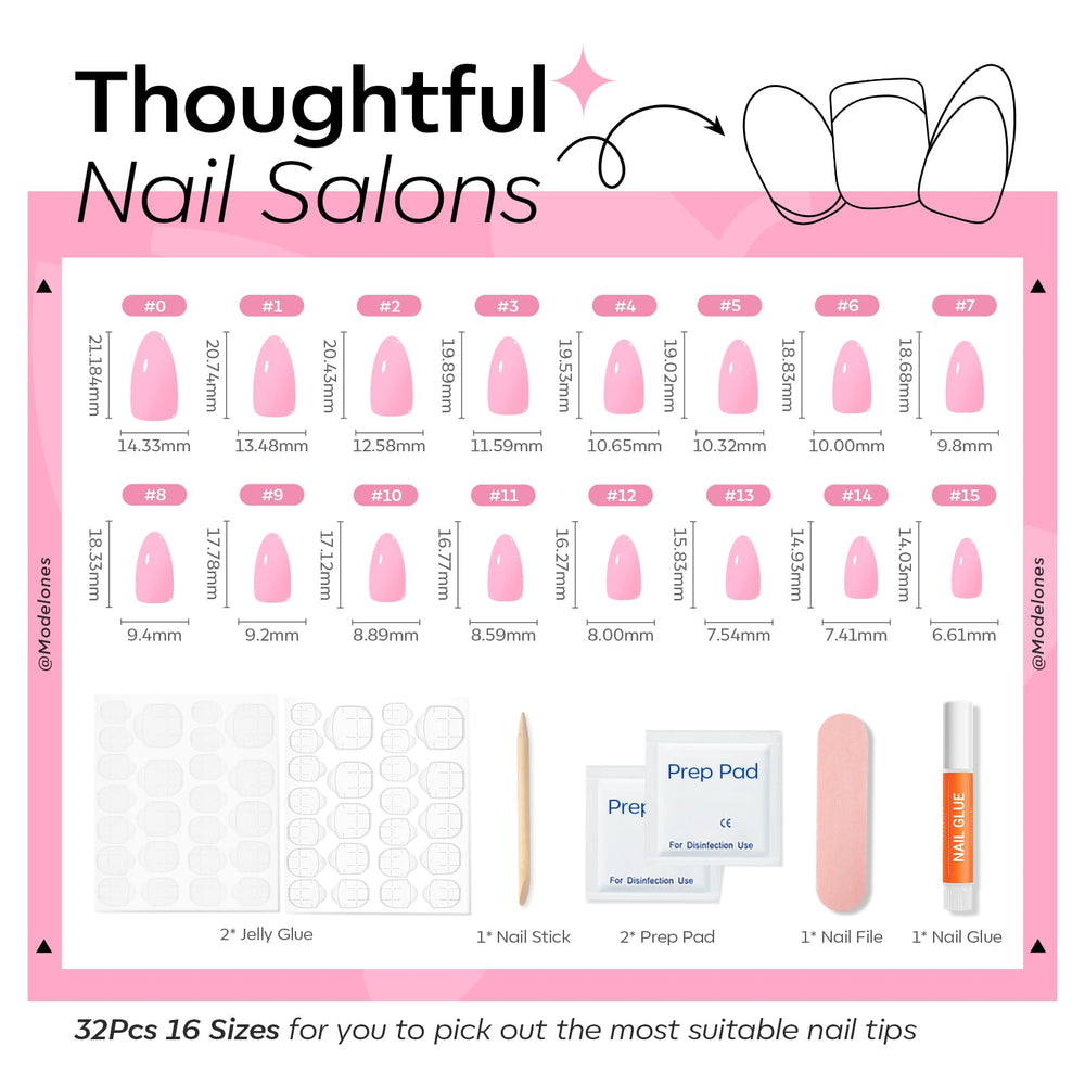 Modelones nails on fingers showing scale and natural-looking fit
