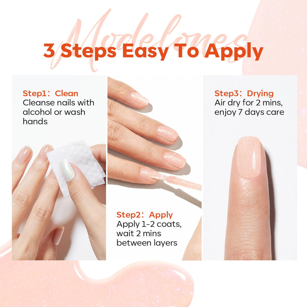 modelones held in hand to show 15ml size and travel-friendly convenience