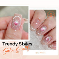 modelones scissor-shaped magnet detail for curved French effects and control