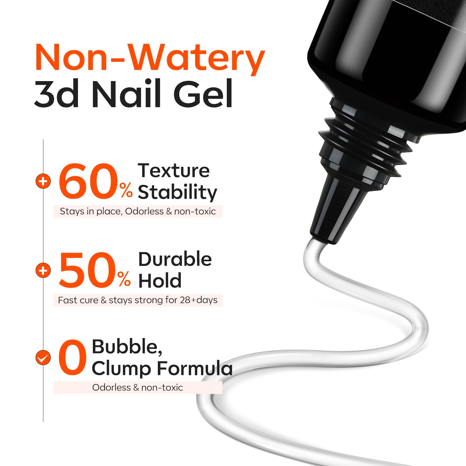 modelones sculpted 3D flower on nail cured under lamp illustrating detail hold