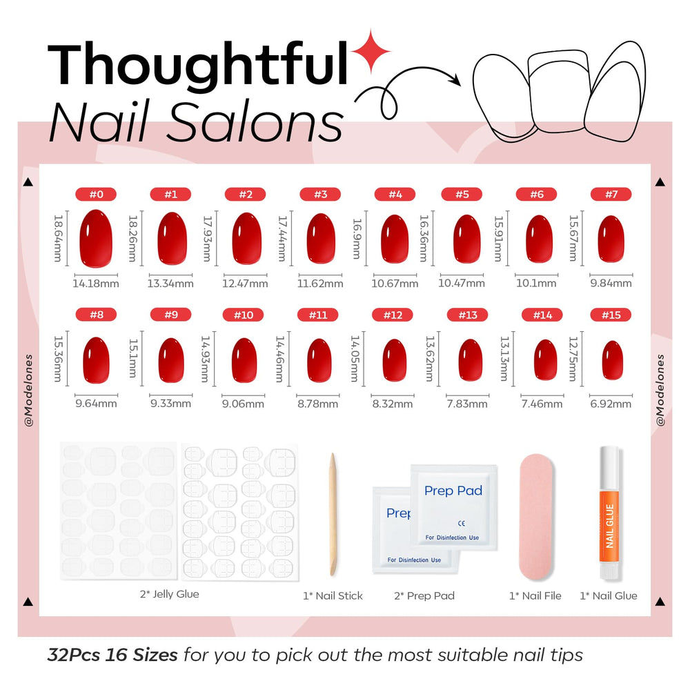 modelones sheer red on hand model demonstrating comfortable fit and polished finish