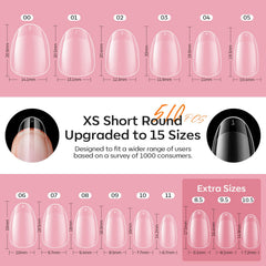 modelones close-up of short oval tips highlighting half-matte texture and fit