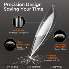 modelones applied on a hand demonstrating quick press-on finish and fit