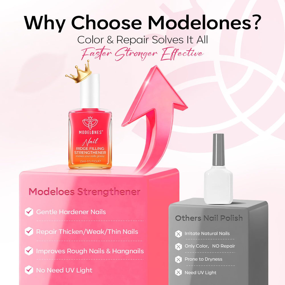 modelones bottle in hand showing compact travel-friendly size benefit