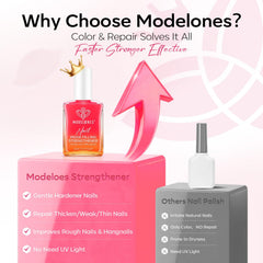 modelones bottle in hand showing compact travel-friendly size benefit