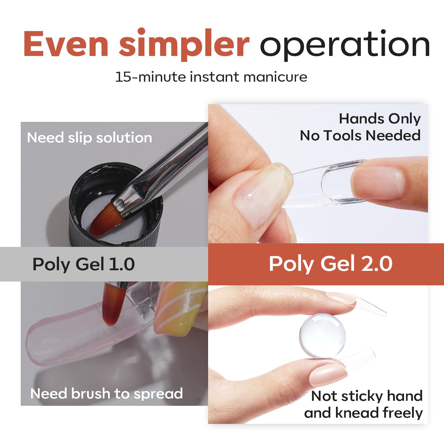 modelones gel jar next to nail stick showing scale and control
