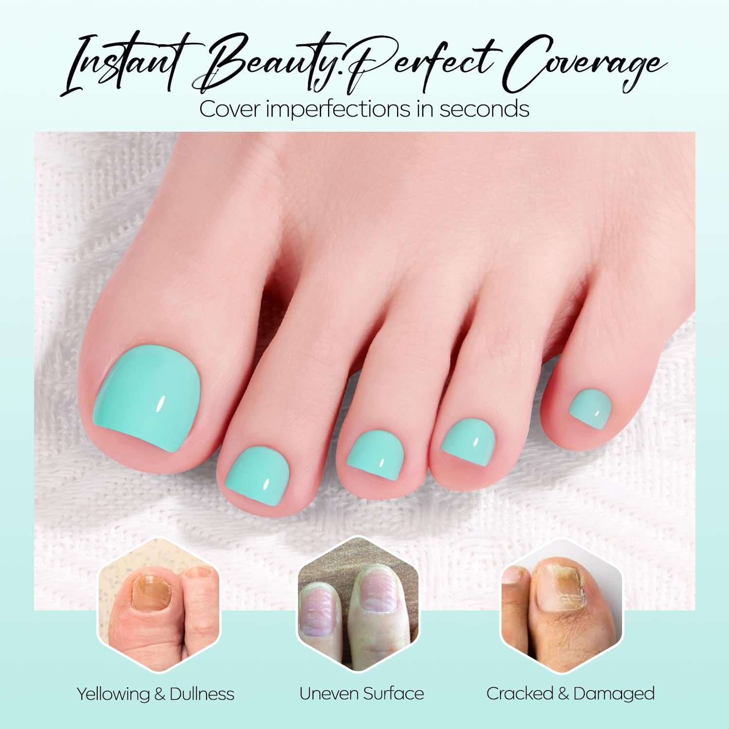 modelones array of 18 sizes displayed on tray ensuring precise fit for each toe