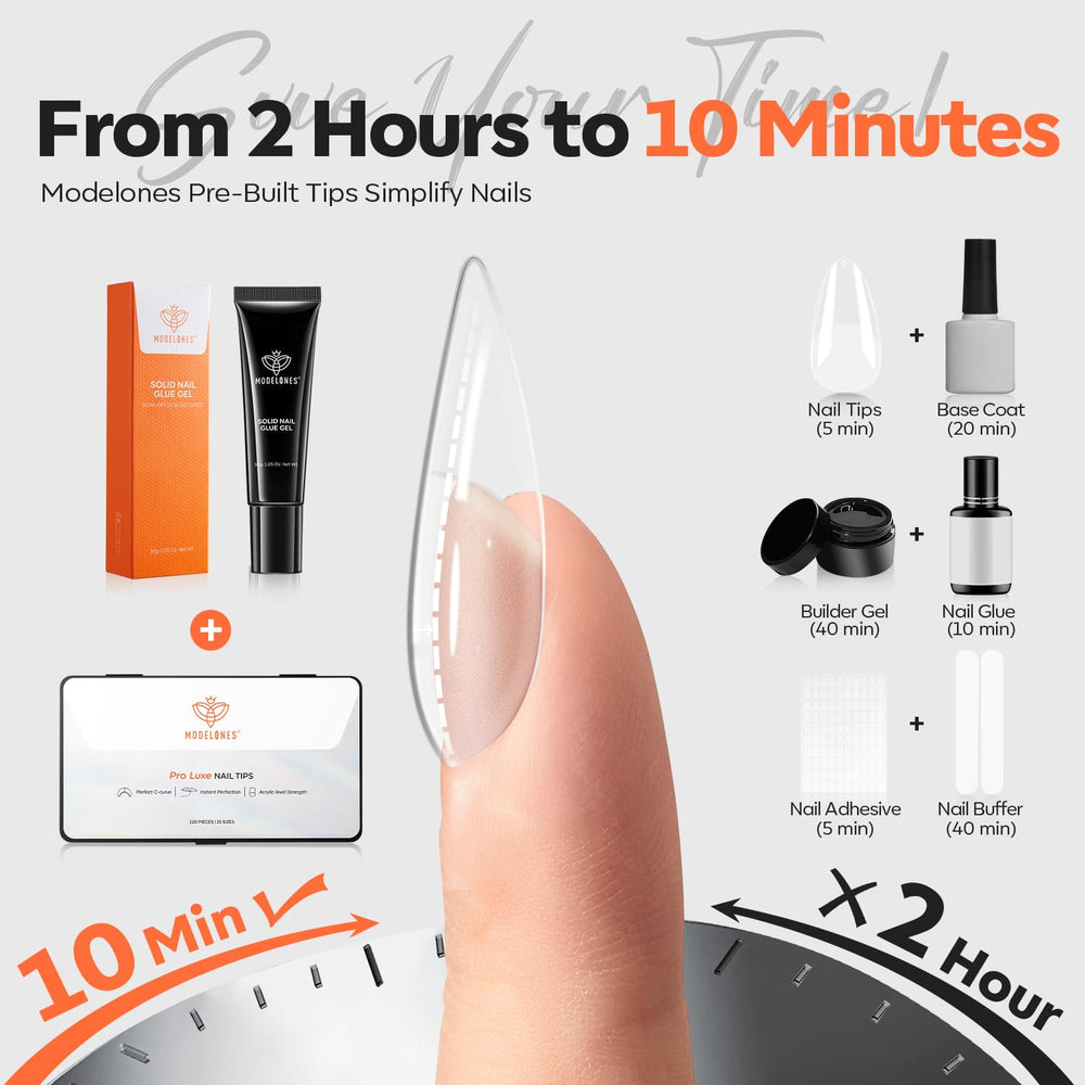 modelones size chart arrangement with numbered tips for accurate matching benefit