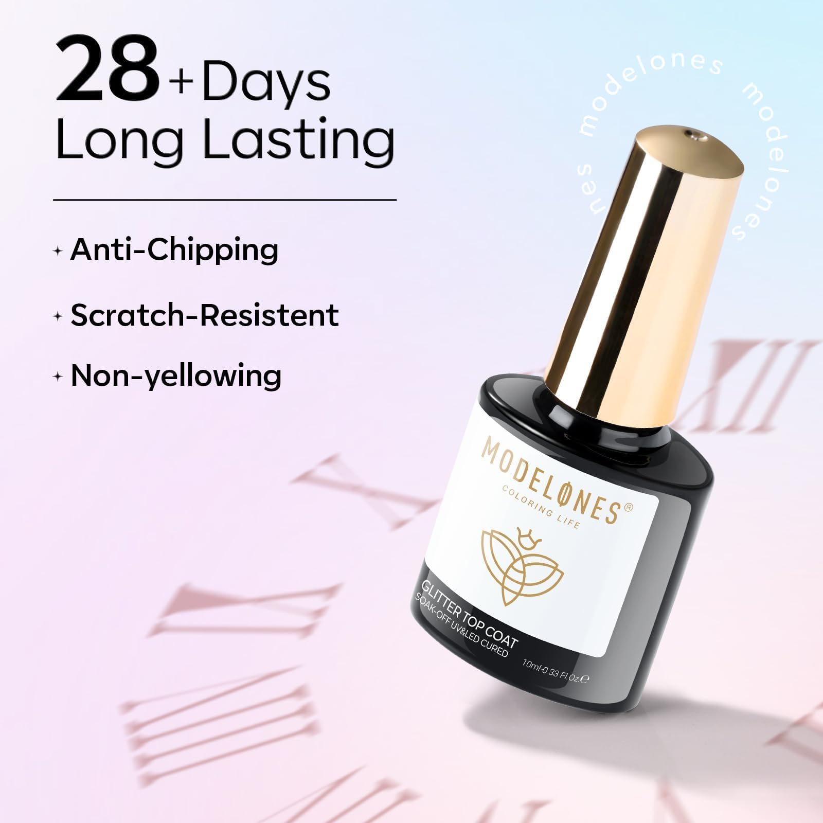 modelones 10ml bottle beside coin showing compact travel-friendly size benefit