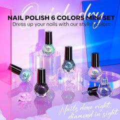modelones size comparison on a hand to show 5ml travel-friendly bottles