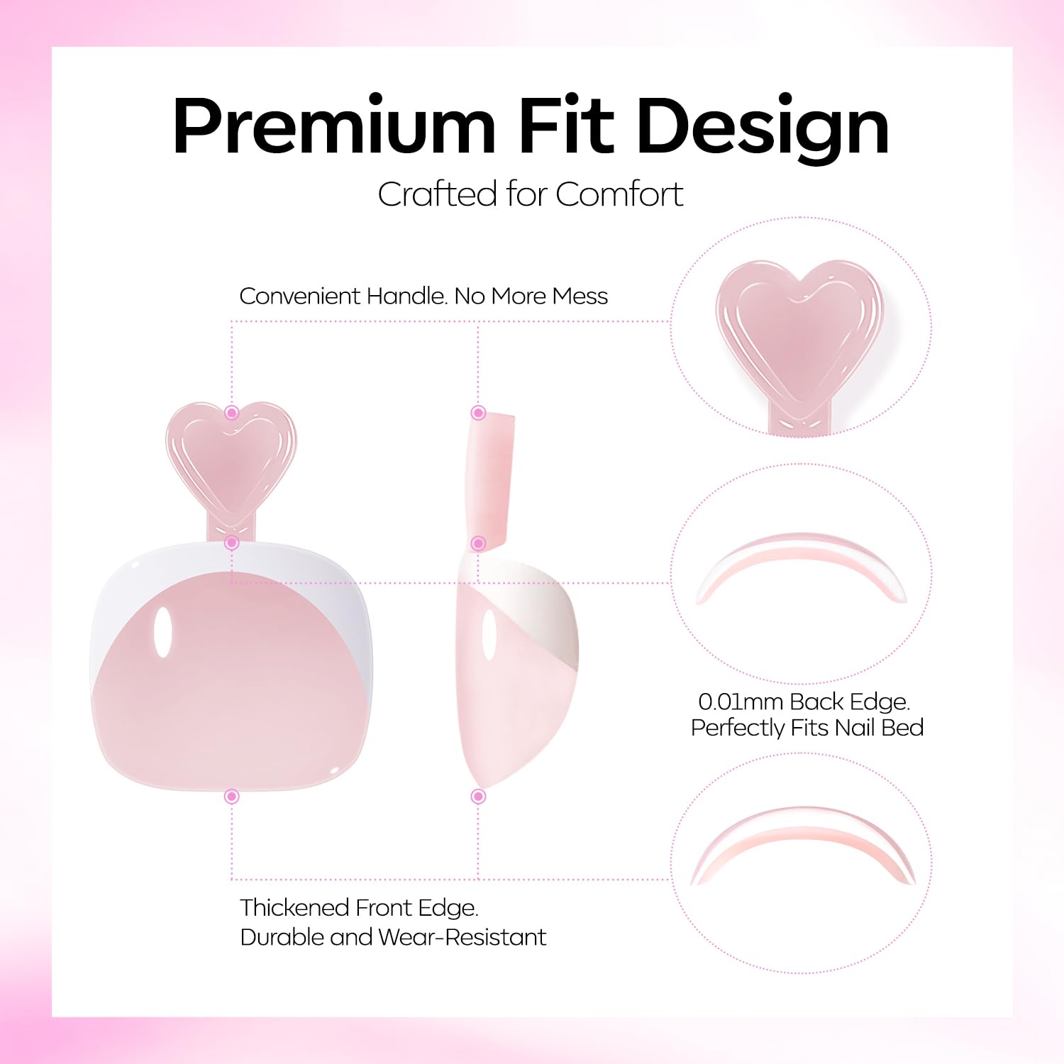 modelones layout of 18 sizes 36 nails showing selection variety for custom fit